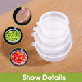 10PCS Disposable Sauce Seal Box Mini Transparent Plastic Sealed Box Sauce Spices Storage Container Box with Lids Kitchen Tools. 