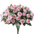 Bridal Bouquets Home Decoration Party Supplies Floral Arrangement Artificial Eucalyptus Rose Simulation Plants Leaves Lifelike Flowers. 