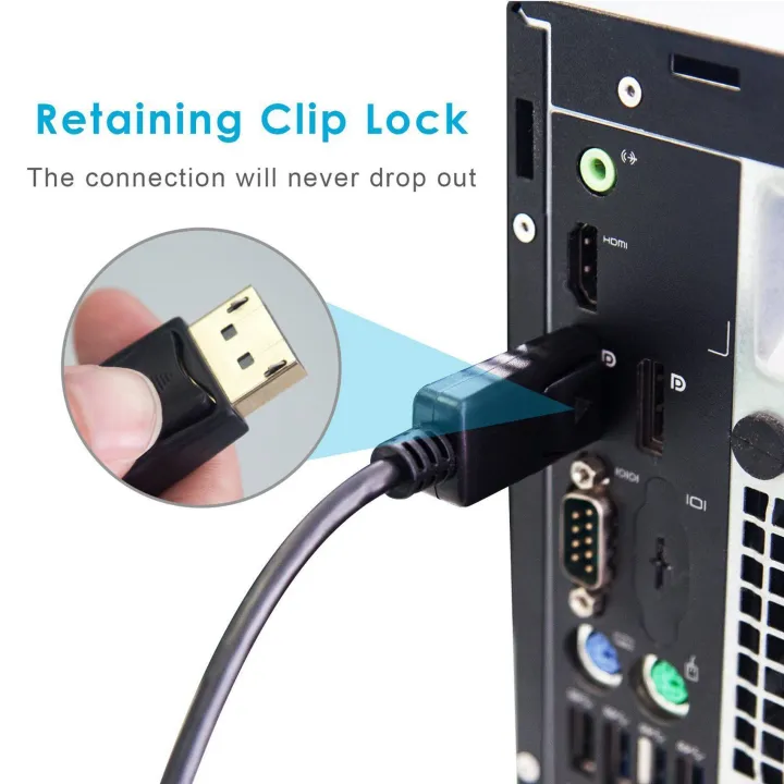 NAMUNY%202X%20DisplayPort%20(DP)%20to%20DVI%20Cable,%20Gold%20Plated,%206%20Feet%20-%20Image%206