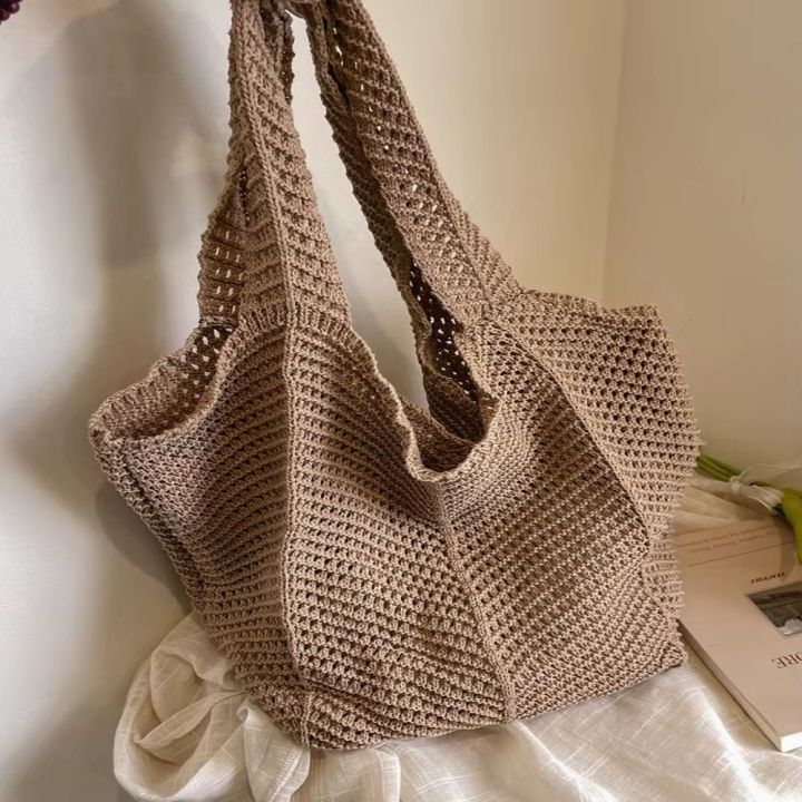 Fashion%20Solid%20Color%20Knitting%20Shoulder%20Bag%20Hollow%20Out%20Large%20Capacity%20Bohemian%20Crochet%20Tote%20Bag%20Elegant%20Versatile%20Casual%20Woven%20Handbag%20Beach%20-%20Image%208