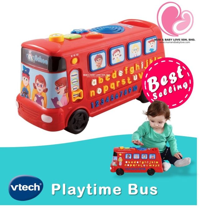 Original Vtech Playtime Bus with Phonics (1 to 3 Years) Baby Toys 1 ...