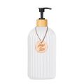 Hands and Dishes Soap Dispenser Bottle with Tag Pump Soap Container for Shampoo Conditioner Body Wash Countertop Organizer. 