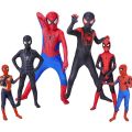 New Spiderman Cosplay Costumes Bodysuit Masks Movie Superhero Miles Morales Role Play Aldult Kids Boy Christmas Fantasy Jumpsuit. 