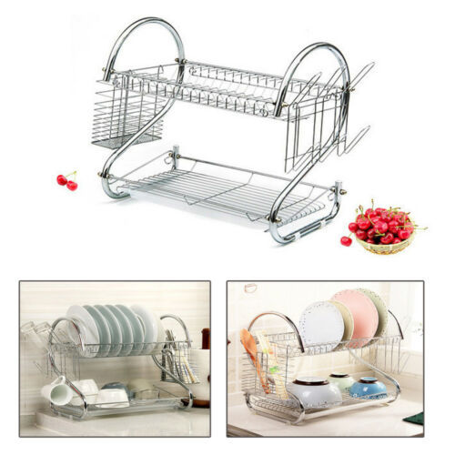 Two%20Layer%20Stainless%20Steel%20Dish%20Rack%20/%20Dish%20Drainer%20Multi%20function%20S-Shaped%20Dish%20Drying%20Rack%20Kitchen%20Collection%20-%20Image%204