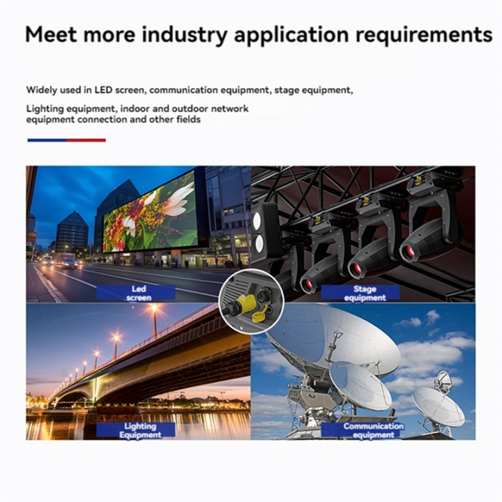 LP-20 RJ45 Waterproof Connector Set CAT6 IP68 Waterproof Connector RJ45 ...