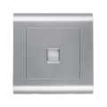 Modular Silver Telephone Socket Outlet. 