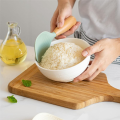Rice Spoon Non-Stick Kitchen Tools with Wooden Handle Vertical Serving Spoon Spatula Suitable for Kitchen Cooking A. 
