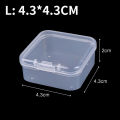 【HOT】 60/6PCS Mini Storage Box Transparent Square Plastic Box Earrings Jewelry Packaging Storage Small Square Box Jewelry Organizer. 