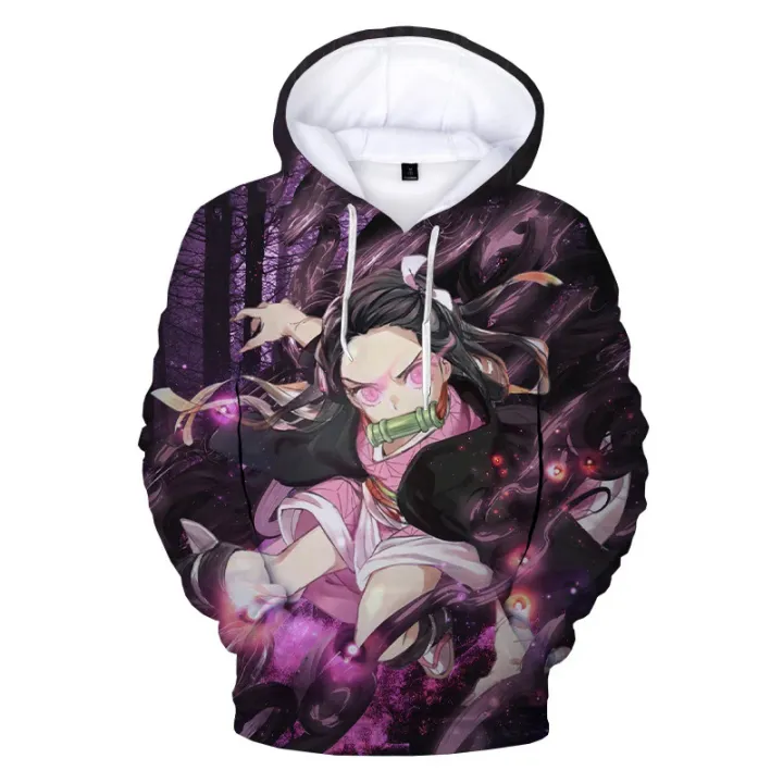 Anime demon slayer Kamado nezuko cosplay costumes 3D print hoodies men women pullover for spring autumn hoodie sweatshirts