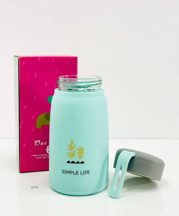 Cute%20Glass%20Water%20Bottle%20with%20Lid%20For%20School,%20Sports%20&%20Outdoor%20Purpose%20-%20400ml%20-%20Image%202