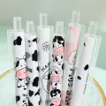 1Pc I Love Milk 0.5mm Black Ink Press Writing Gel Pen Cow Convenient Smooth Comfortable Plastic Office School Stationery. 