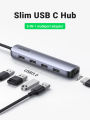 UGREEN USB C Hub 5 in 1 Dongle USB-C to HDMI Multiport Adapter Type C Dock with 4K HDMI Output 4 USB 3.0 Ports Compatible for MacBook Pro iPad Pro XPS Pixelbook and More. 