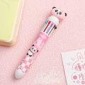 Kawaii Peach Panda Cartoon Silicone 10 Colors Chunky Ballpoint Pen School Office Supply Gift Stationery. 