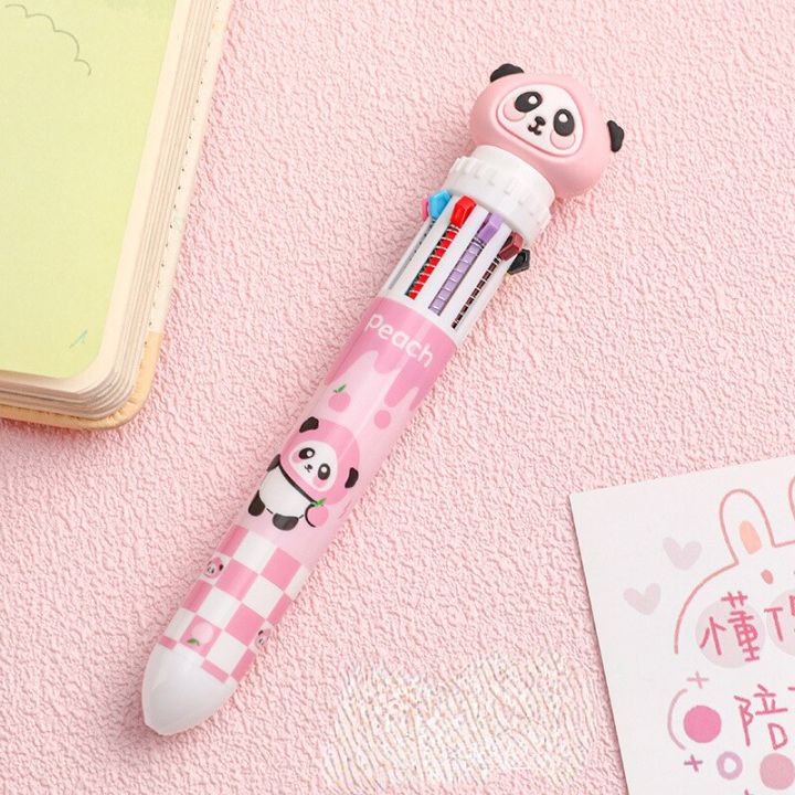 Kawaii%20Peach%20Panda%20Cartoon%20Silicone%2010%20Colors%20Chunky%20Ballpoint%20Pen%20School%20Office%20Supply%20Gift%20Stationery%20-%20Image%205