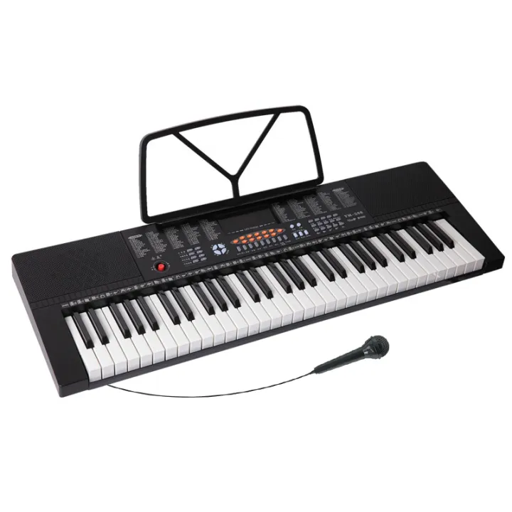 Yongmei YM-288 61-Key Electronic Keyboard Piano with Microphone, Power ...