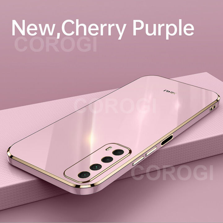 For%20Huawei%20Y7A%20Back%20Cover%20Shiny%20Plating%20Square%20Bumper%20Soft%20Silicone%20Shockproof%20Protective%20Case%20-%20Image%205