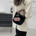 Cute Animal-themed Bags Stylish Designer Purses Women's 2023 Korean Version New Autumn And Winter Rabbit Plush Bag Cute Girl Handbag. 