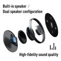 Desktop USB Conference Speakerphone Microphone Built-in Speaker 360° Omnidirectional PC Computer Condenser Mic with Mute Function Volume Adjustment Plug & Play Compatible with Windows Mac. 