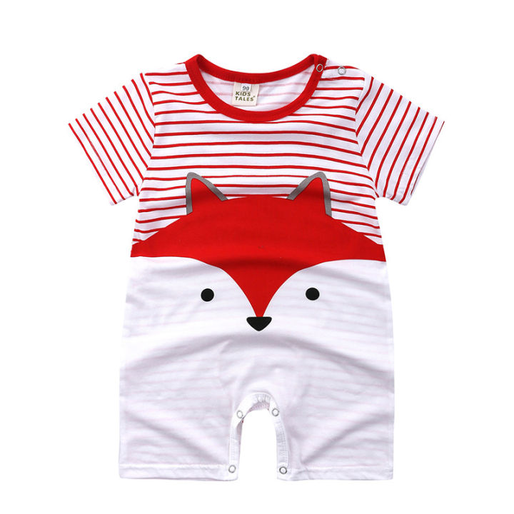 Newborn%20Baby%20Boys%20Girls%20Romper%20Short%20Sleeve%20Jumpsuit%20Breathable%20Bodysuit%20Cartoon%20Infant%20Clothes%20-%20Image%205