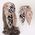 Paisley Print Handkerchief Silk Satin Hijab Scarf For Women Bandana Head Hair Scarves 70*70CM Square Hairband Neck Scarfs Ladies. 