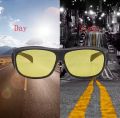 HD vision Glasses Night vision glass  set Night Vision Driving Glass Bike Riding Glass - 2 pcs   Night Sight Night Driving Over Glasses UV Wind Protection Driving, Headlight Glasses with Glare cut Technology. 