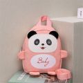 Cartoon Panda Children Backpack Portable Anti-lost Adjustable Kindergarten Backpack School Bag Mini Children School Bag Toddler. 