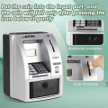 Smart ATM Piggy Bank Voice ATM Machine to Teach Children Money Management for Money Mini Banknote Piggy Bank. 