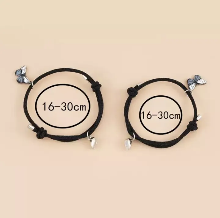 Magnetic%20Couple%20Adjustable%20Butterfly%20Bracelet%20For%20Women%20Men%202Pc/pair%20-%20green%20and%20blue%20colour%20-%20Image%202