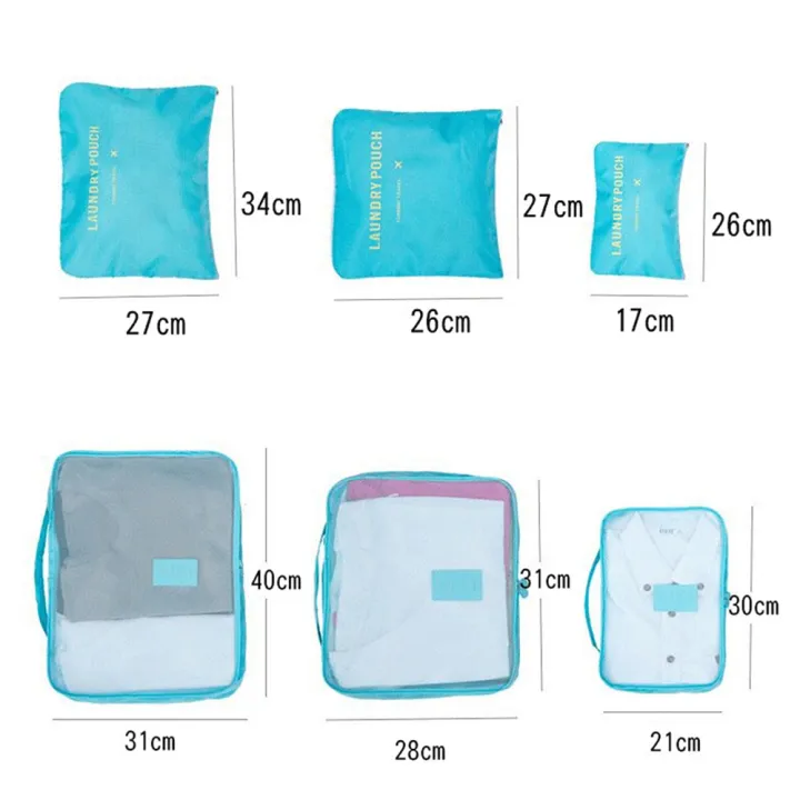 6pcs%20Packing%20Cubes%20Luggage%20Bags%20Organizer%20Durable%20Travel%20Travel%20Luggage%20Packing%20Organizers%20Set%20with%20Toiletry%20Bag%20Pink%20-%20Image%203