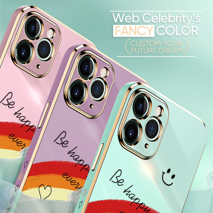 Hontinga%20for%20Samsung%20A10S%20Case%20Luxury%206D%20Plating%20Smile%20Rainbow%20Side%20Pattern%20Soft%20Back%20Cover%20Silicone%20Square%20Phone%20Cases%20-%20Image%204