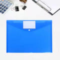 Clear Plastic Storage Folder A4 Transparent Filing Bag Student Folder Organizer Transparent Document Storage Pouch A4 Clear Plastic File Bag. 