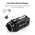 4K Ultra HD Handheld DV Professional Digital Video Camera CMOS Sensor Camcorder - black. 
