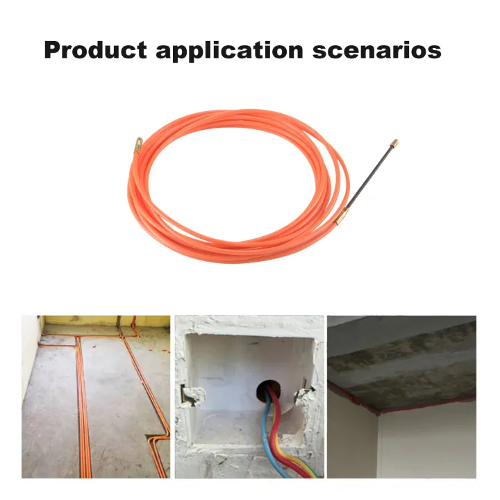 4Mm%205%20Meter%20Orange%20Guide%20Device%20Nylon%20Electric%20Cable%20Push%20-%20Image%205