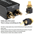1 PCS PRO AV2 2CH HiFi Audio Isolator Ground Loop Audio Isolator Audio Noise Filter Noise Isolator Audio Signal Reducer. 
