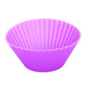 10Pcs Round Silicone Cake Muffin Cupcake Mold Maker Reusable Pastry Baking Tool. 