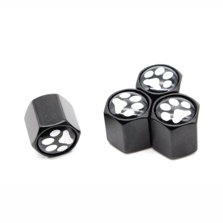 %E3%80%90Silver%E3%80%91%20DSYCAR%204Pcs/Set%20Zinc%20Alloy%20Animal%20Footprint%20Style%20Tire%20Valve%20Stem%20Cap%20Tire%20Wheel%20Stem%20Air%20Valve%20Caps%20for%20Auto%20New%20-%20Image%203