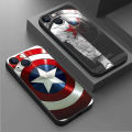NEW Aweisuan New style Phone Case for Apple iPhone 14 Pro Max 15 11 8 Plus 7 6s SE XS X 13 Pro 12 Mini XR Cover Marvel Hero Captain America Logo. 