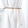 Women's Spring/Summer Dress Decorative Pearl Belt Versatile Multi Color Metal Waist Chain. 