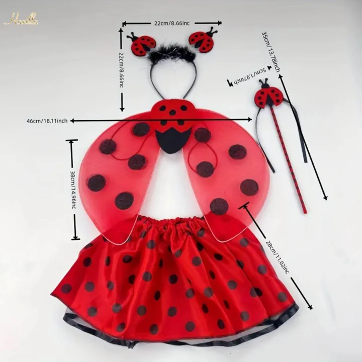 Kids%20Animal%20Costume%20Set%20Fancy%20Dress%20for%20Stage%20Performance%20Party%20Birthdays%204pcs%20ladybug%20-%20Image%207