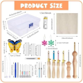 35Pcs Punch Needle Kit Punch Needle Tool for Embroidery Floss Stitching Beginner. 