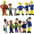 12pcs/set Cartoon Movie Fireman Sam Action Figure Toys Pvc Model Birthday S For Children. 