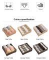 1PC Dormitory underwear storage box fabric household underwear box for separating socks and bras. 