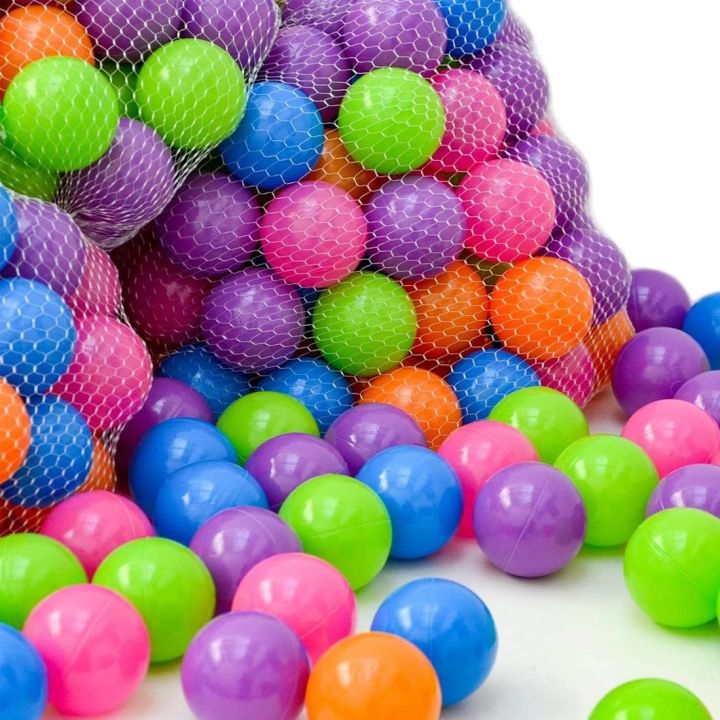Wembley Pool Ball 50 Pcs 6 cm Colorful Small Plastic Balls Safe Soft Ball for Baby Playing Items Indoor Easy to Grasp | BPA-Free, Non-Toxic Ball - ISI Safety Certified   SAM