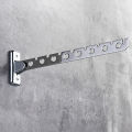 6/8 Holes Foldable Wall Mounted Stainless Steel Clothes Hanger Hook Drying Rack. 
