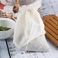 Cotton Cloth Bag Reusable Locking Spice Strainer Mesh Filter Chinese Medicine Herbal Ball Cooking Tools Colander Soup Tea Bag. 