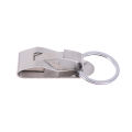 Heavy Duty Survivor Security Belt Clip Nickel Plated Steel Key Chain. 