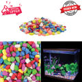 Aquarium decorative stone pebbles multi coloured Fish tank pebbles 1kg. 