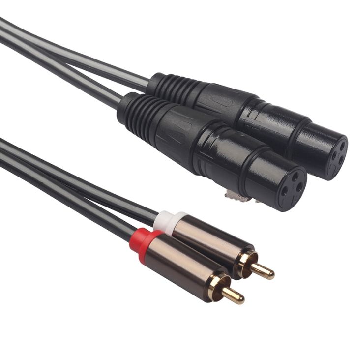 Dual%20Female%20Xlr%20to%20Rca%20Cable,Heavy%20Duty%202%20Xlr%20Female%20to%202%20Rca%20Male%20Patch%20Cable%20Hifi%20Stereo%20Audio%20Connection%20Cable%20Wire%20-%20Image%204