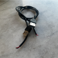 2 pieces LED 5V-24V Red and Black USB 50cm/19.7in LED Connection Cable Positive and Negative. 