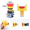 22mm Emergency Stop Button Cover Switch Protective Cap Push Buttons Waterproof And Dustproof Protective Base Accessory. 